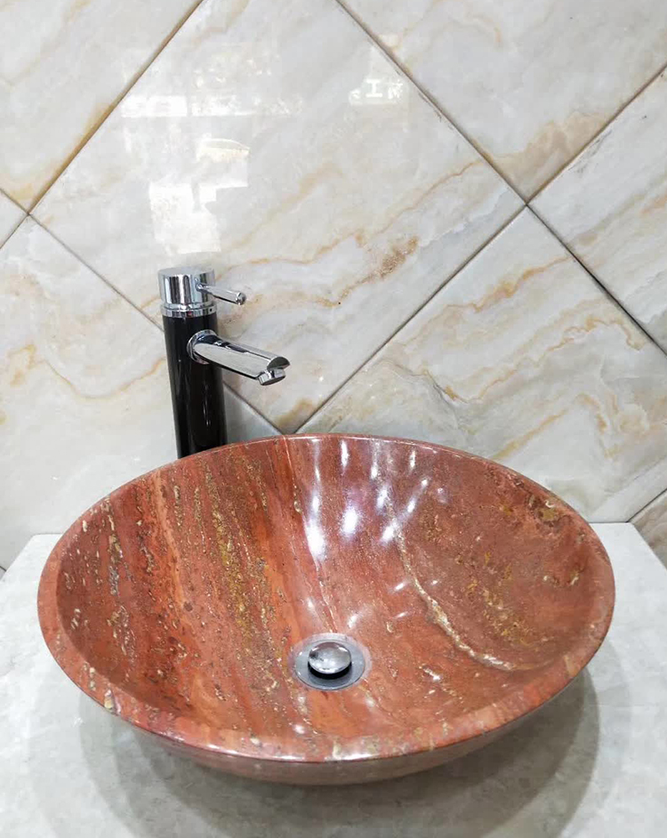 10i travertine sink