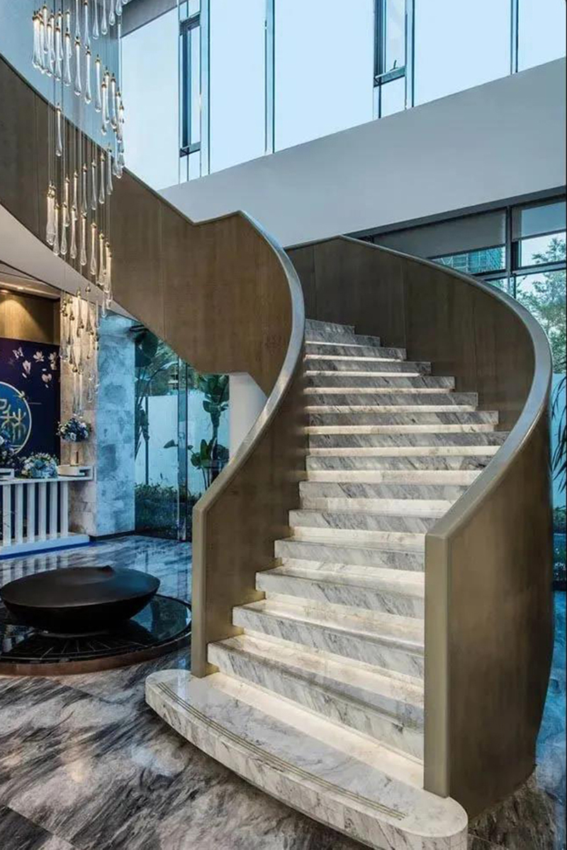 11i grey marble staircase