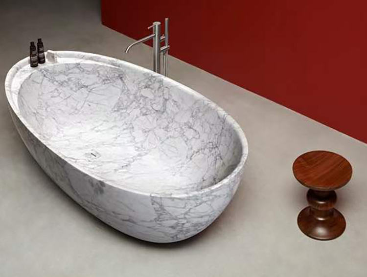 11i white-marble -bathtub