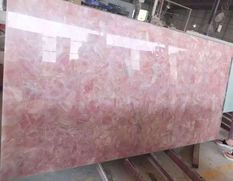 12i rose quartz tile