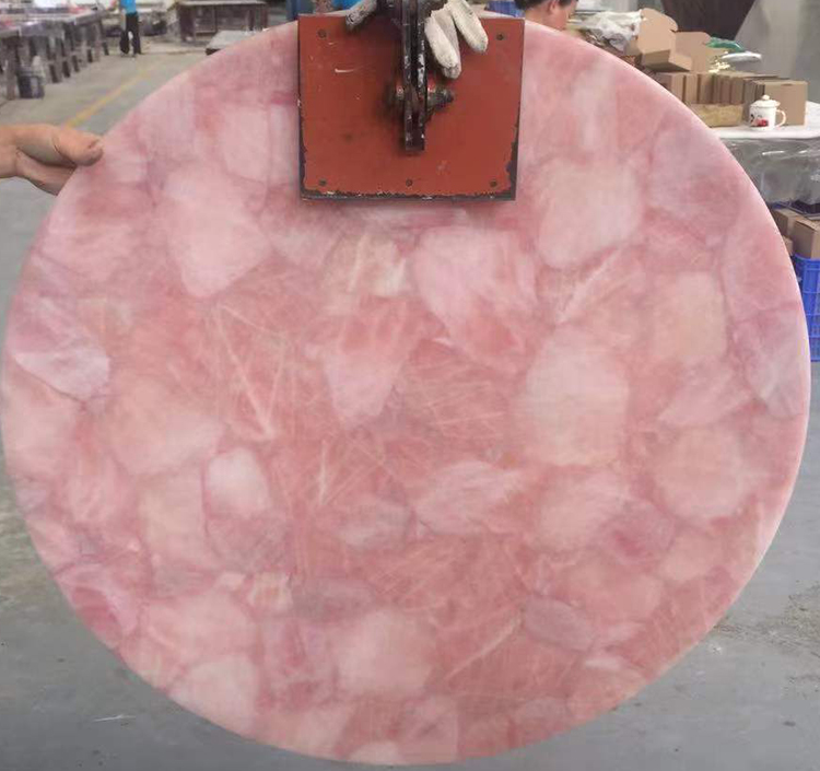 Mesa de ágata rosa 1i