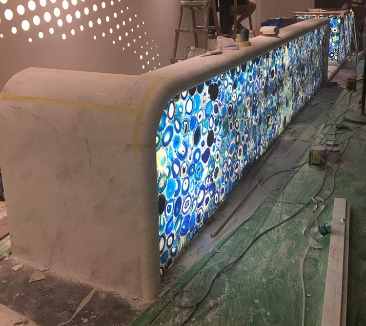 21i blue agate countertop