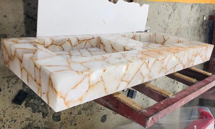 23i white agate marble