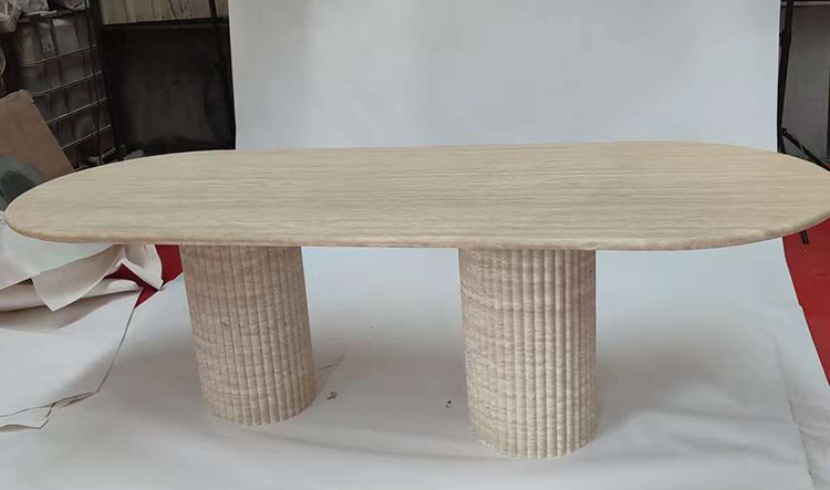 24i travertine table