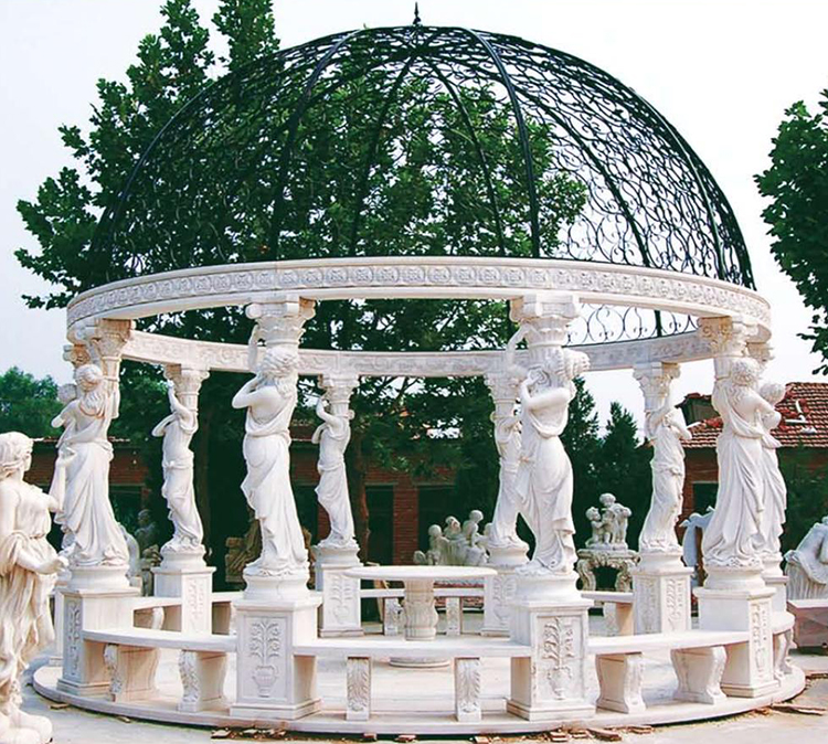 3I white-marble-garden-gazebo