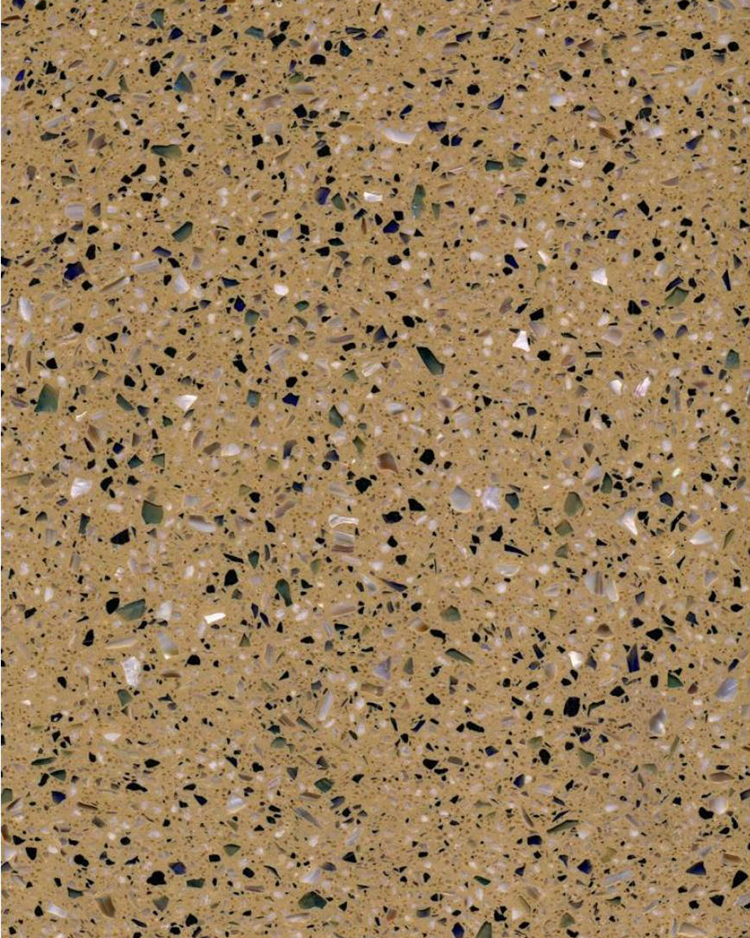 5i coklat Terrazzo marmer