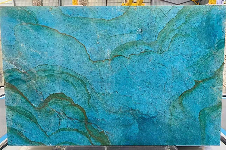 9I fantasy blue quartzite