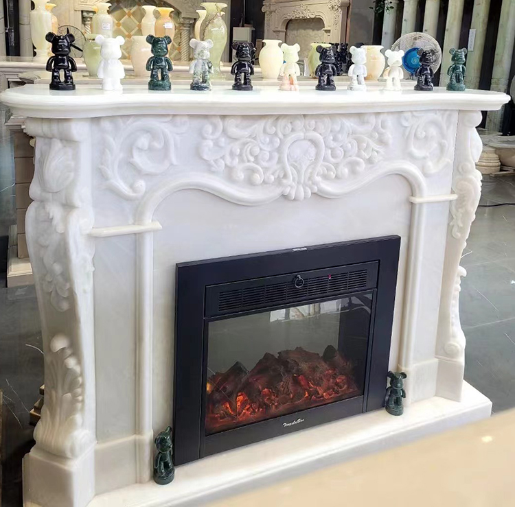 9i marble fireplace