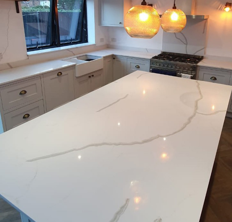 9 thiab quartz countertop