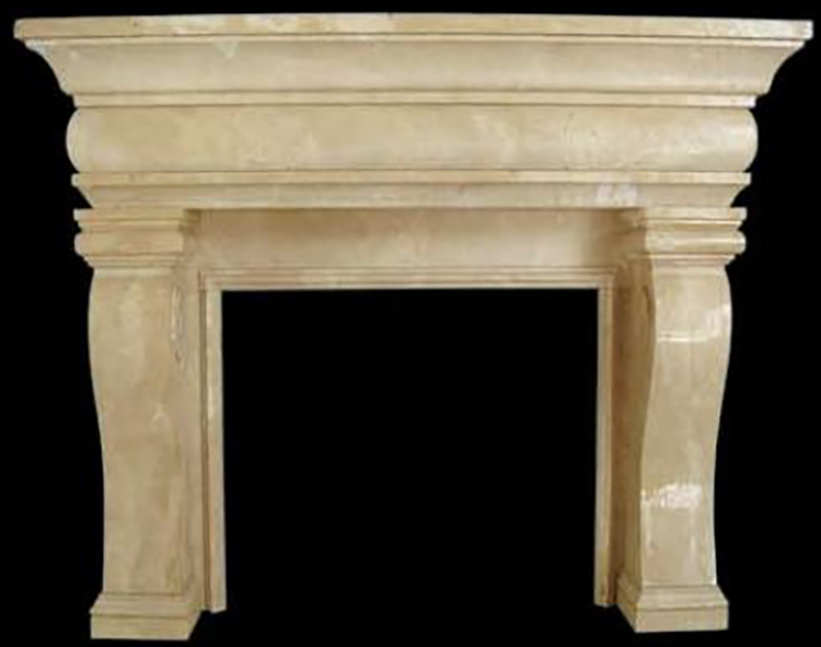 A11I fireplace with marble top