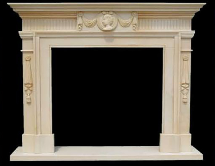 A14I fireplace with marble top