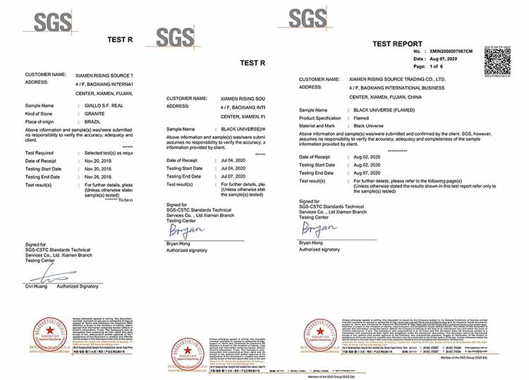 د راپورته کیدونکي سرچینې SGS ازموینې راپور 3