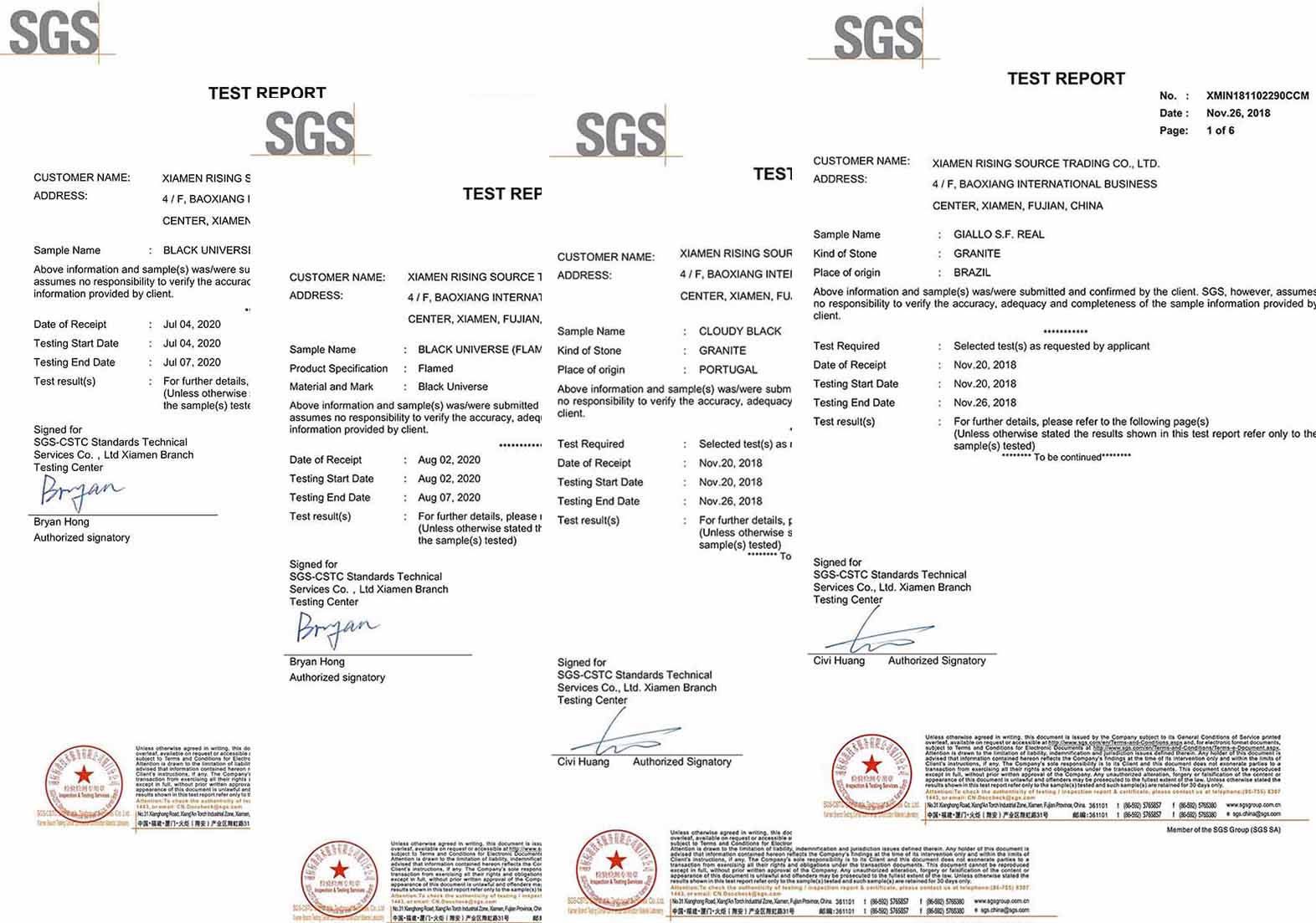 Leviĝanta fonto SGS-prova raporto 4