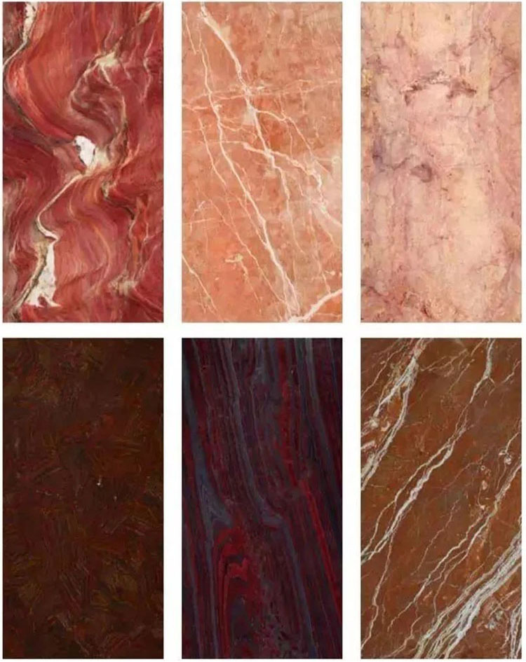 red thin marble 15