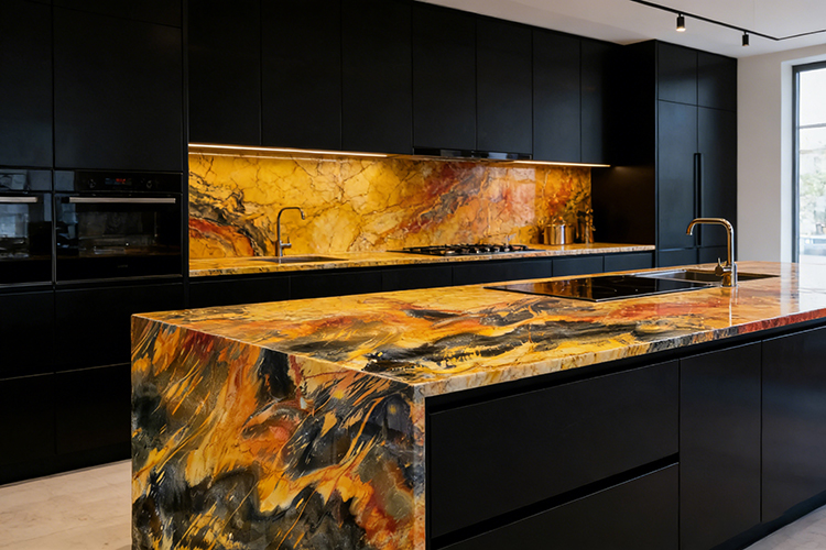 10i Jacaranda quartzite worktop