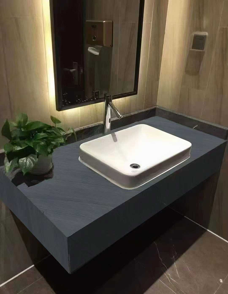 10i black quartzite vanity top