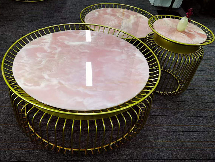 10i pink onyx table