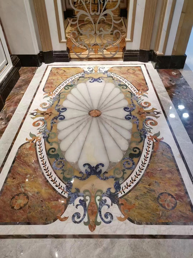 11i gold marble floor