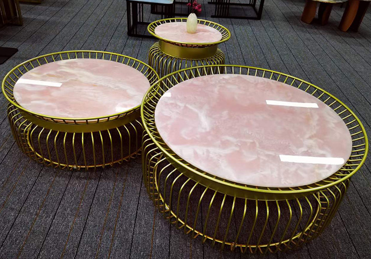 11i pink onyx table