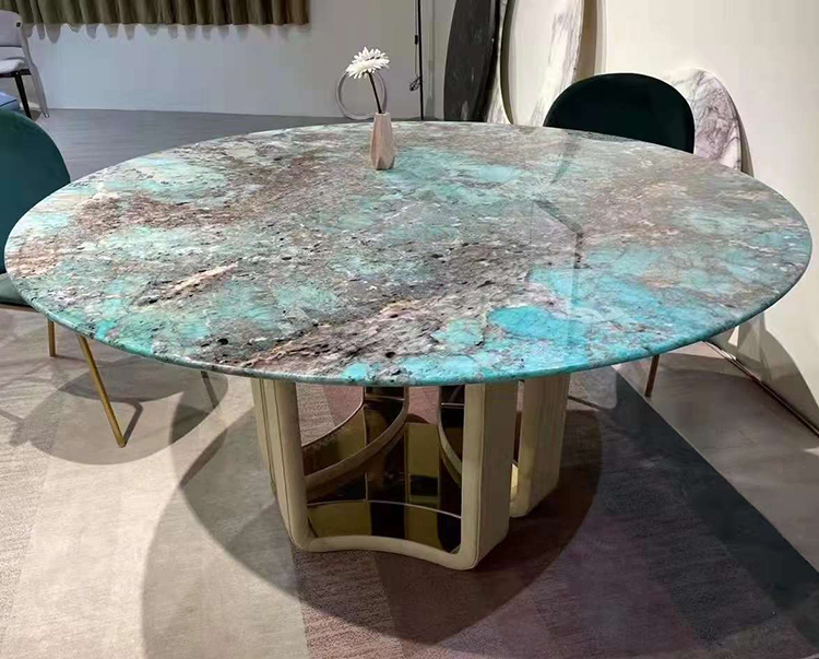 12I marble dining table