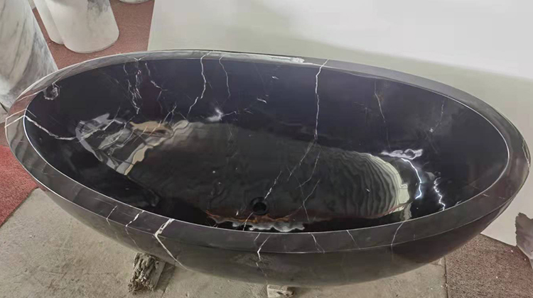 13i black-marble -bathtub