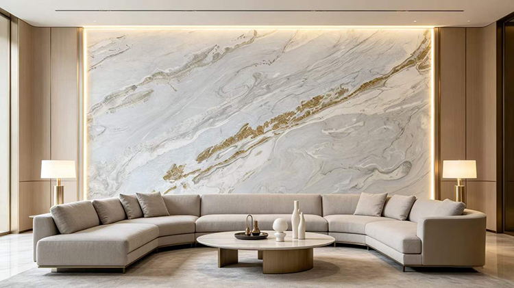 13i blue fantasy marble wall