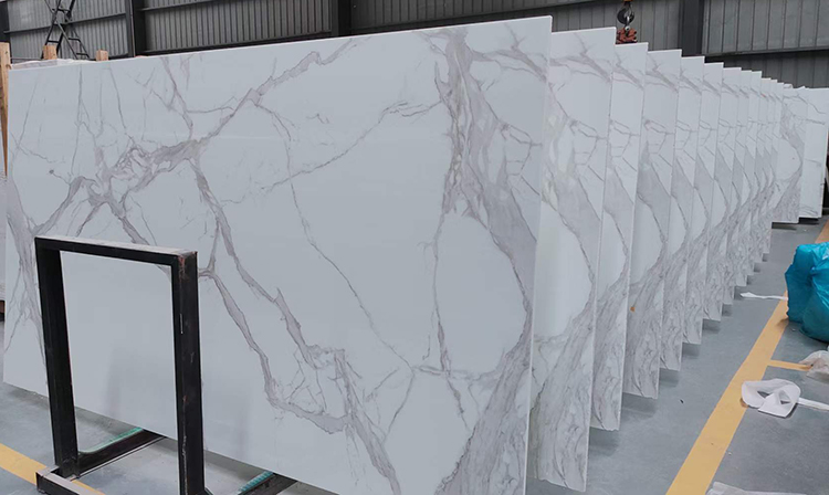 16i glass calacatta marble