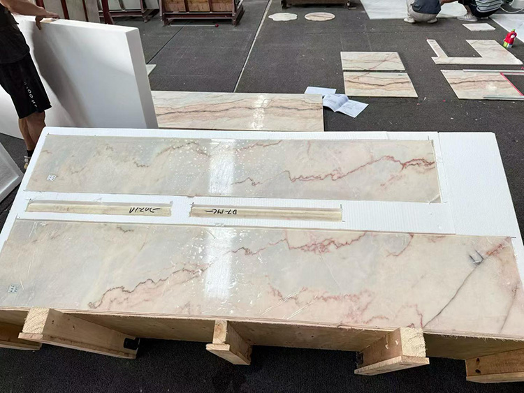 17i pink marble countertops