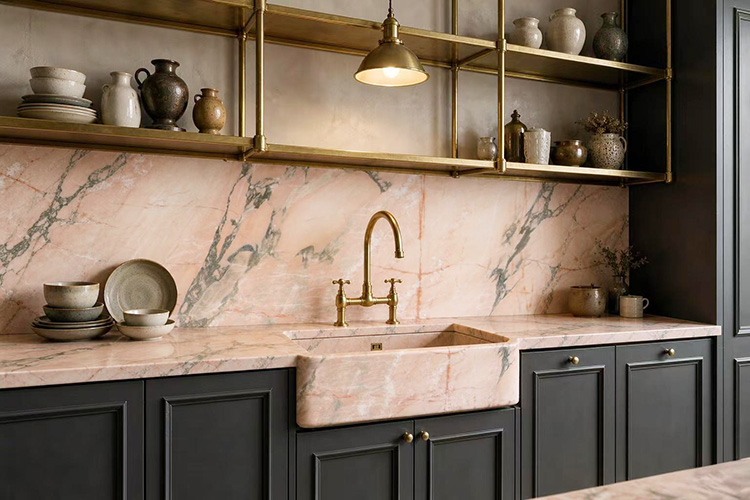 1i pink marble countertops