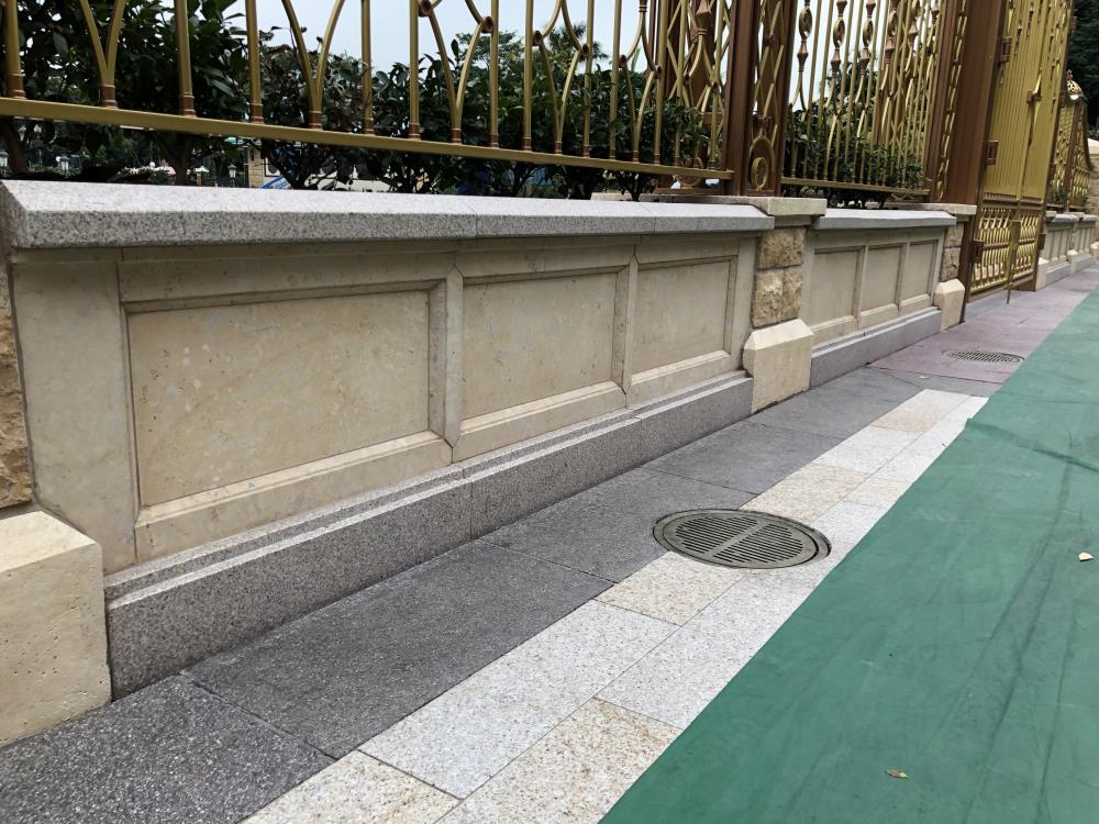 2 beige-limestone-marble-kerb