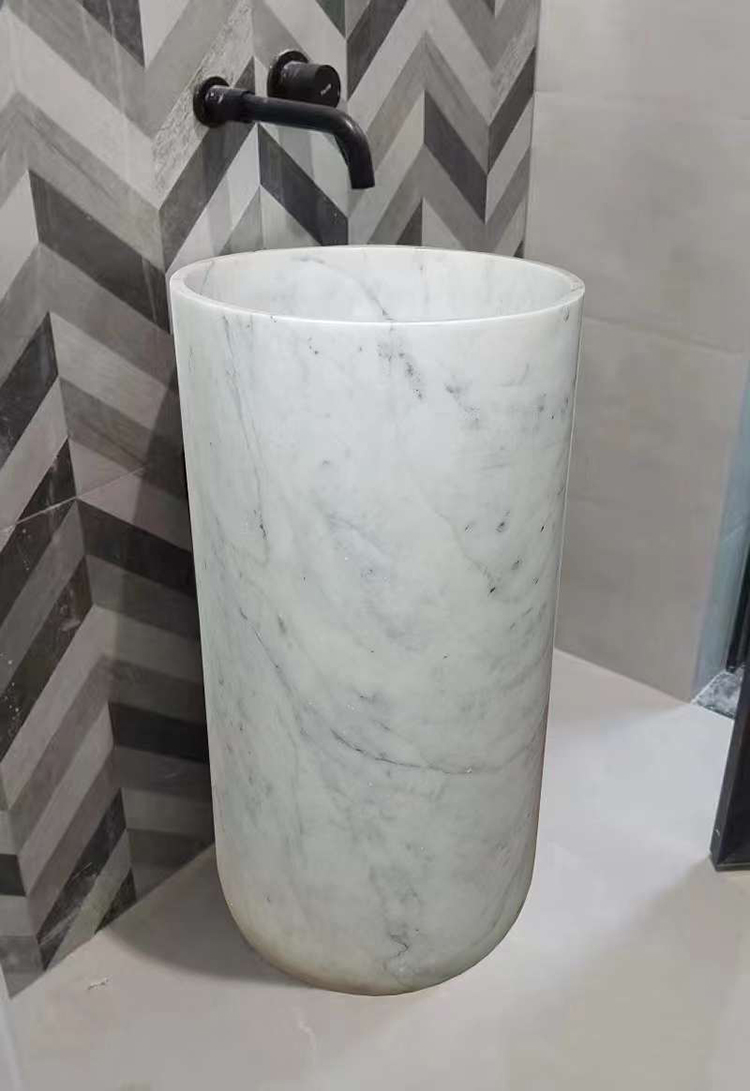 27i Pedestal marble sink