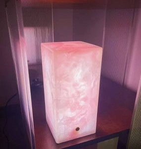 28i backlit pink onyx marble
