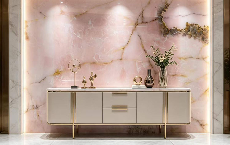 29i pink onyx marble background wall