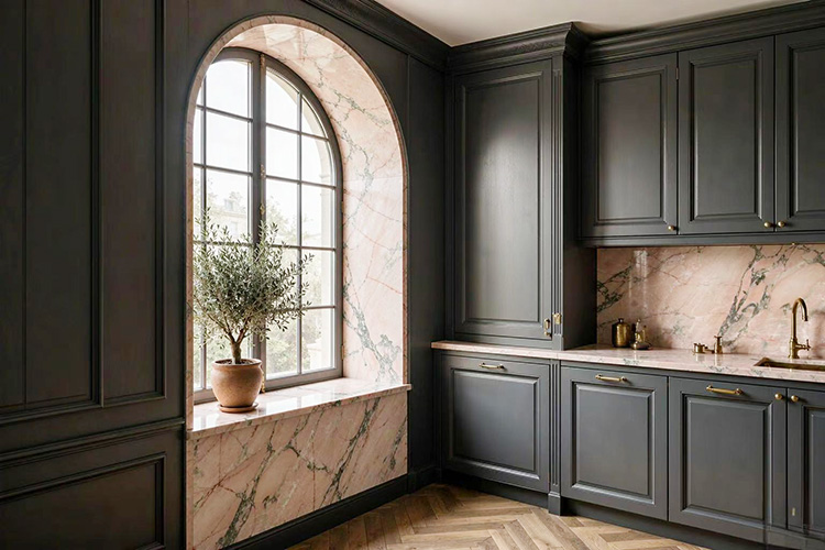 2i pink marble countertops