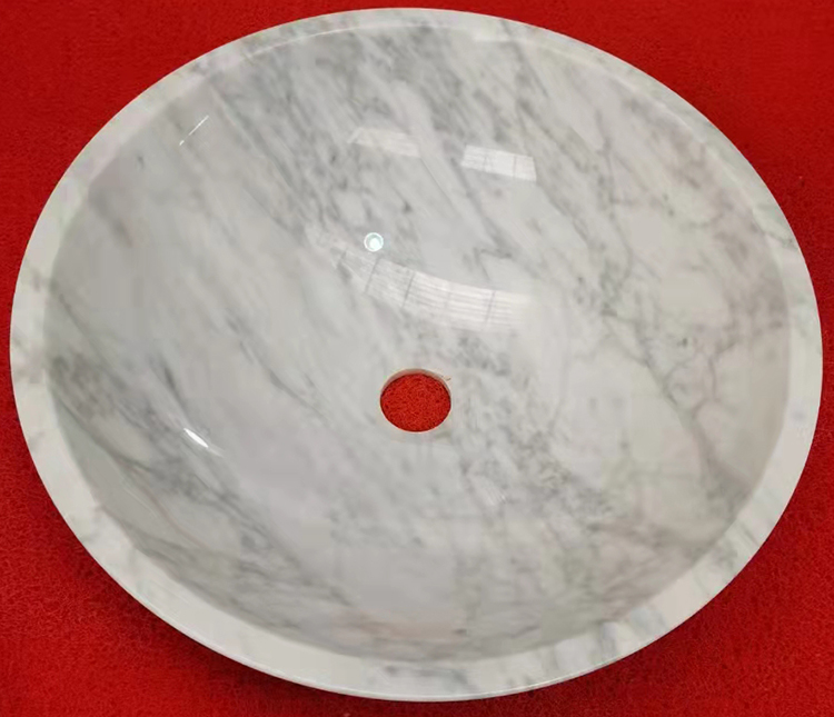 2i white marble sink