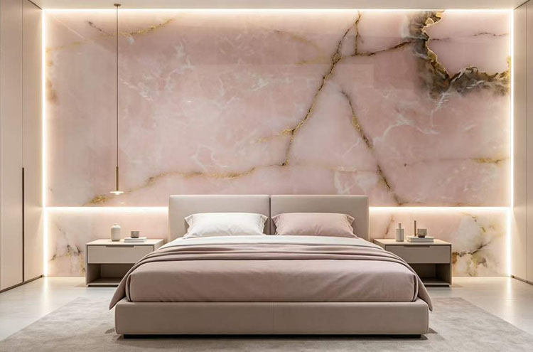30i pink onyx marble background wall
