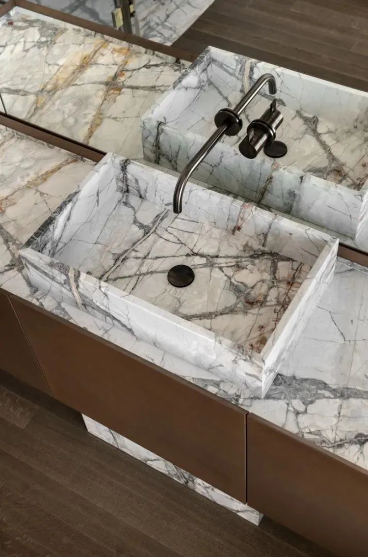 39 grey marble bathroom