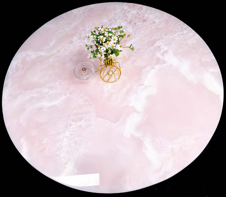 3i pink onyx table