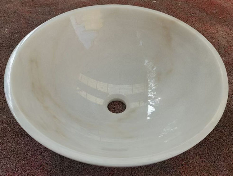3I guangxi white marble wash basin