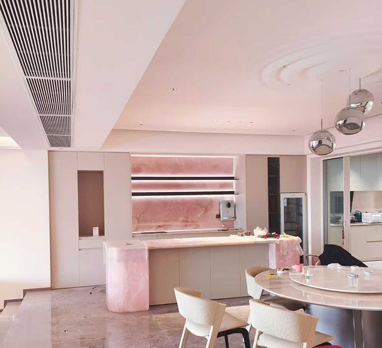 4i pink onyx marble counter top