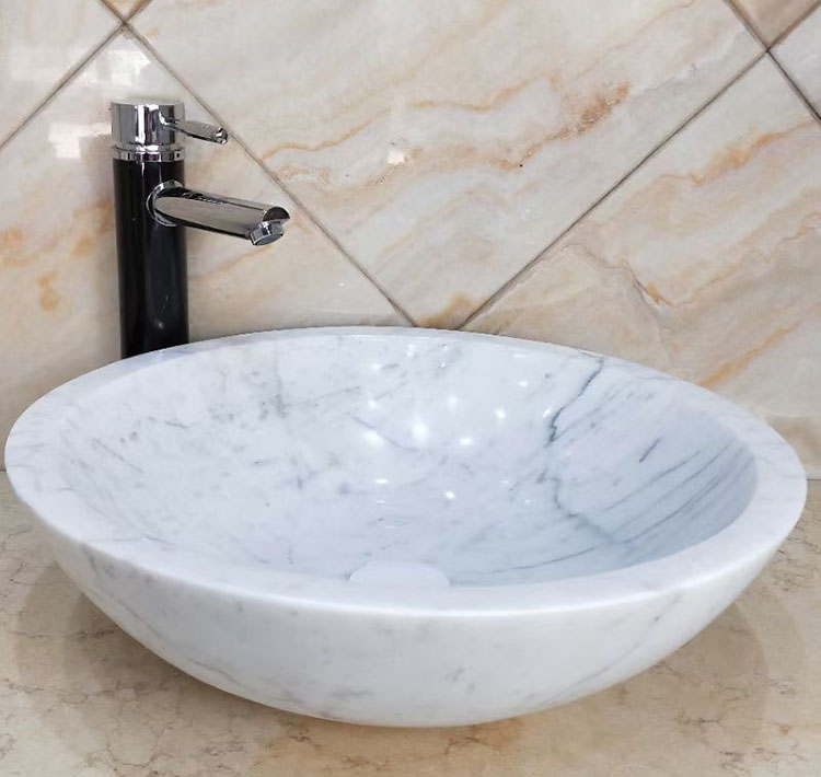 5i round marble sink