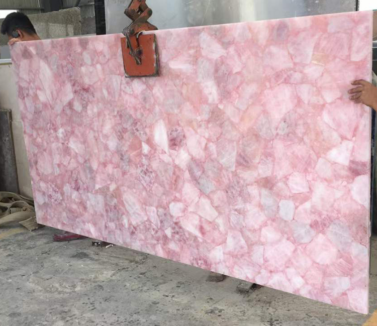 7i rose quartz tile