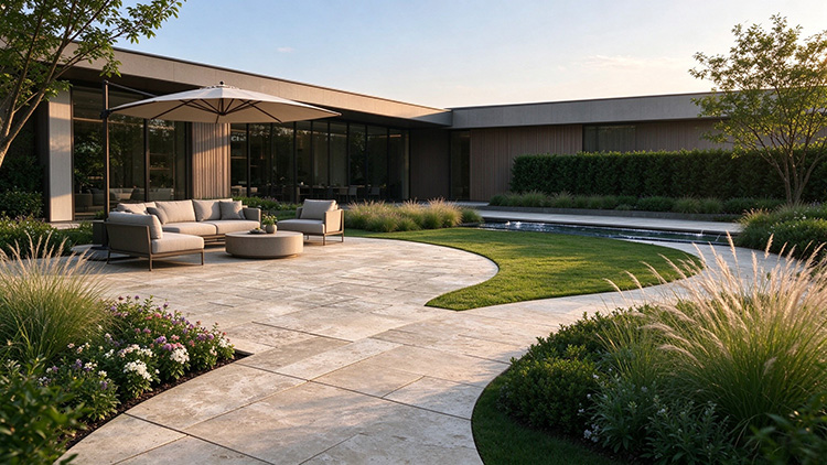 7i travertine tile outdoor