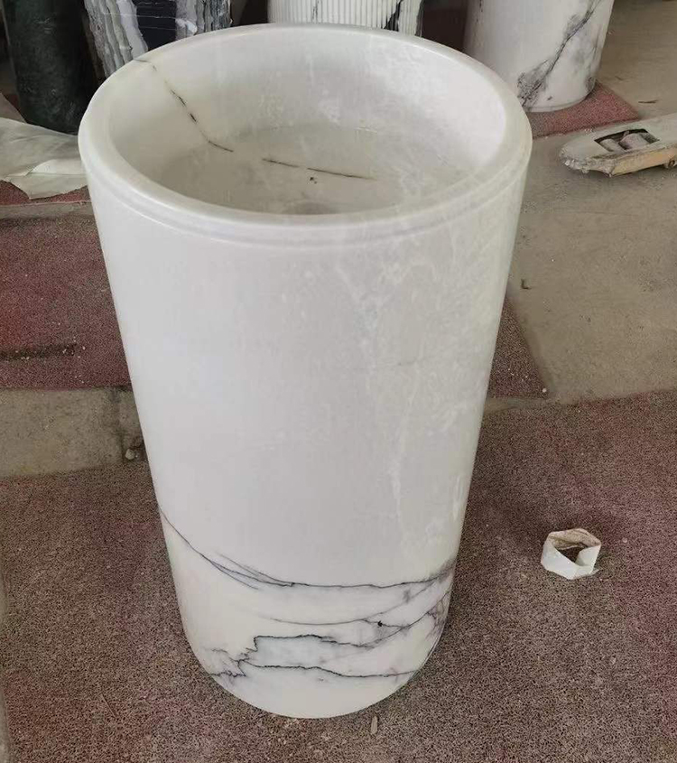 7i white pedestal wash basin