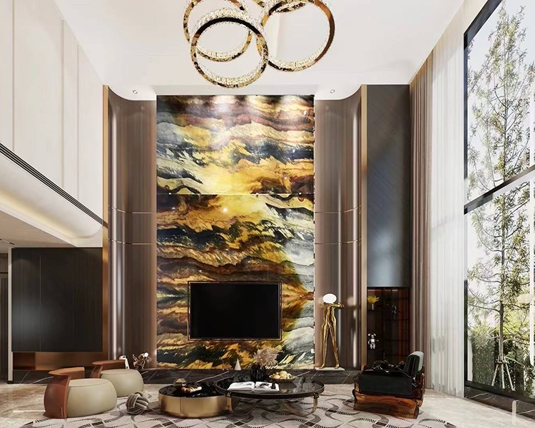 8i jacaranda quartzite wall