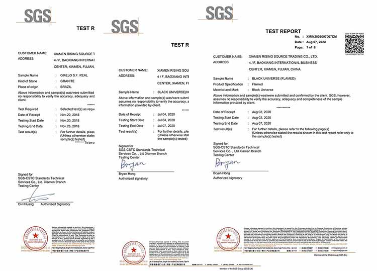 Rising source SGS test report 3