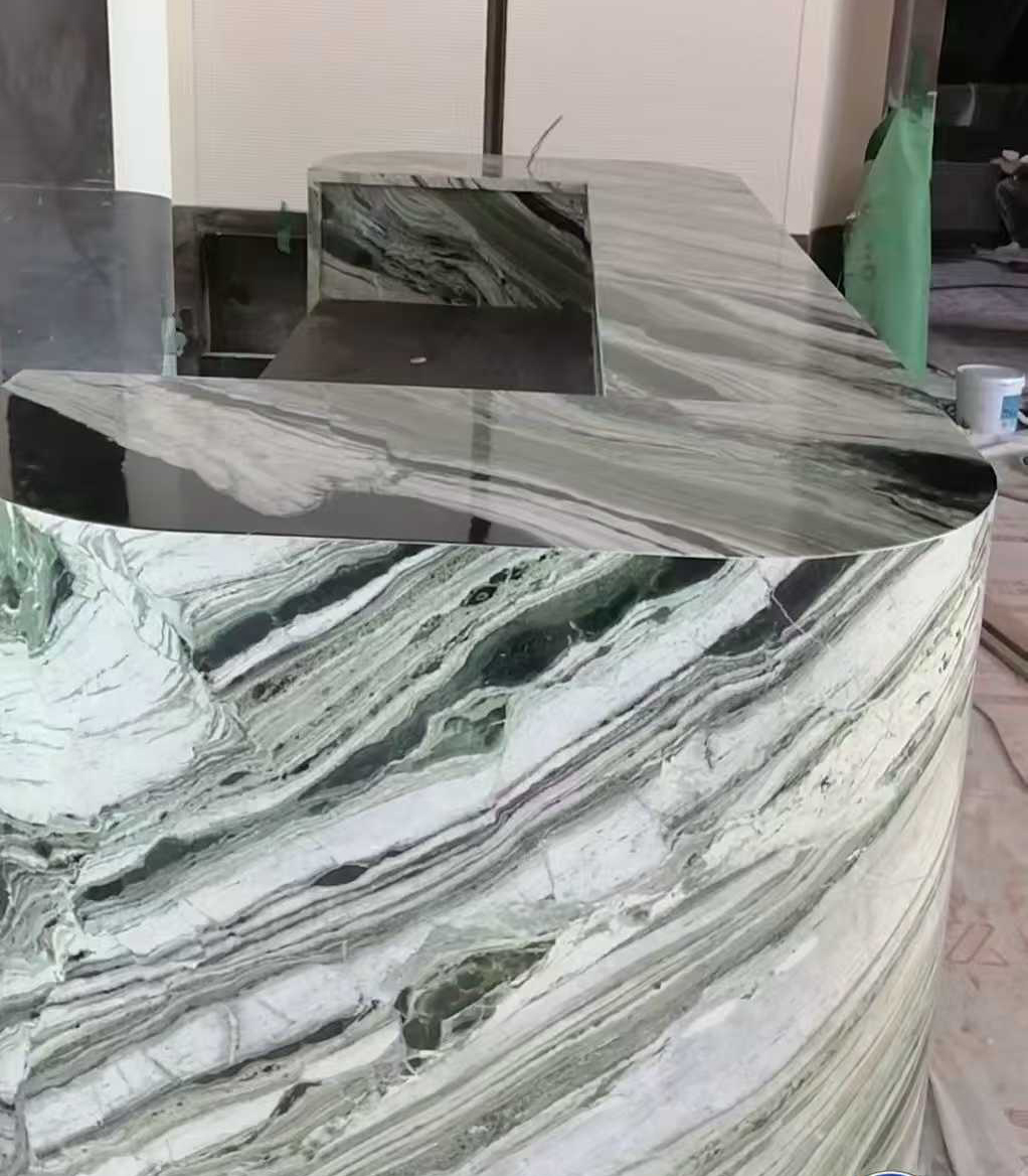 Thin marble countertop