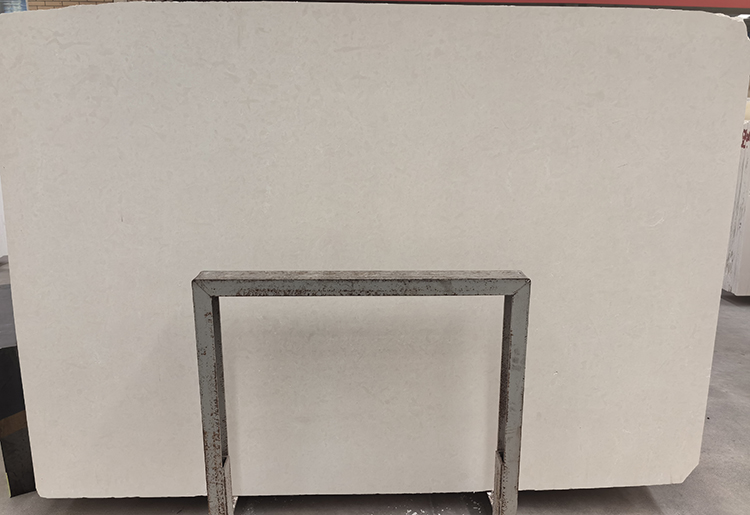 White limestone slab