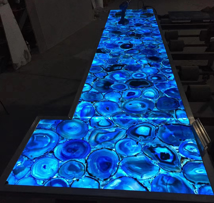 blue agate flooring