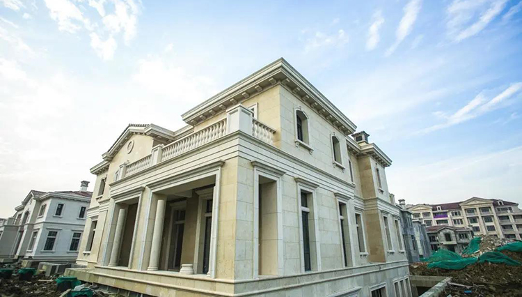 jura beige limestone villa